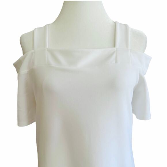 The Limited Dress White Black Embroidery Short Sleeve Summer Dress Small NEW - Picture 3 of 12